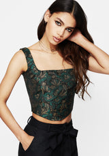 Rena Schlange Jacquard Korsett Top