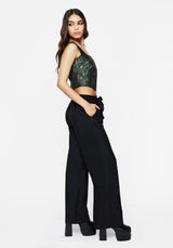 Rena Snake Jacquard Corset Top