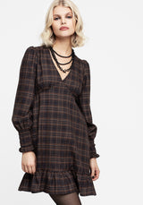 Embla Check Mini Smock Dress