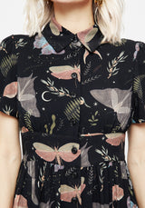 Nightmoth Midi Shirt Dress