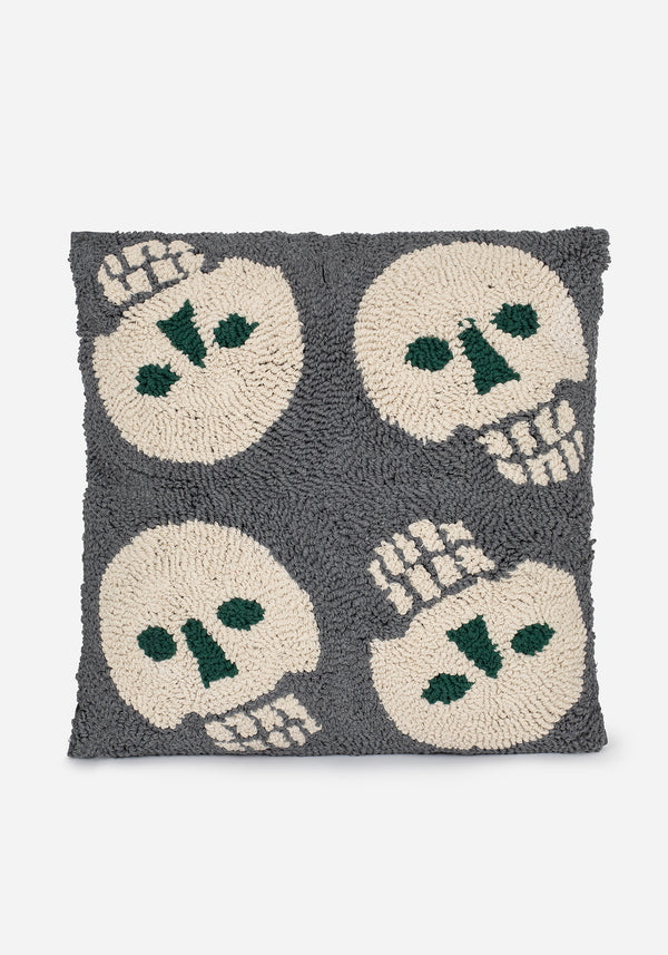 Crania Skull Tufted Cushion