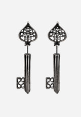 Claustrum Gothic Key Earrings