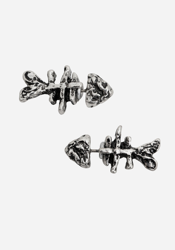 Fishbone Stud Earrings