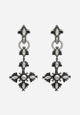 Edwina Cross Drop Earrings