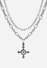 Ciara Cross Layered Necklace