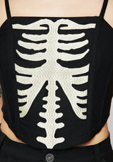 Ribcage Bestickt Korsett Top