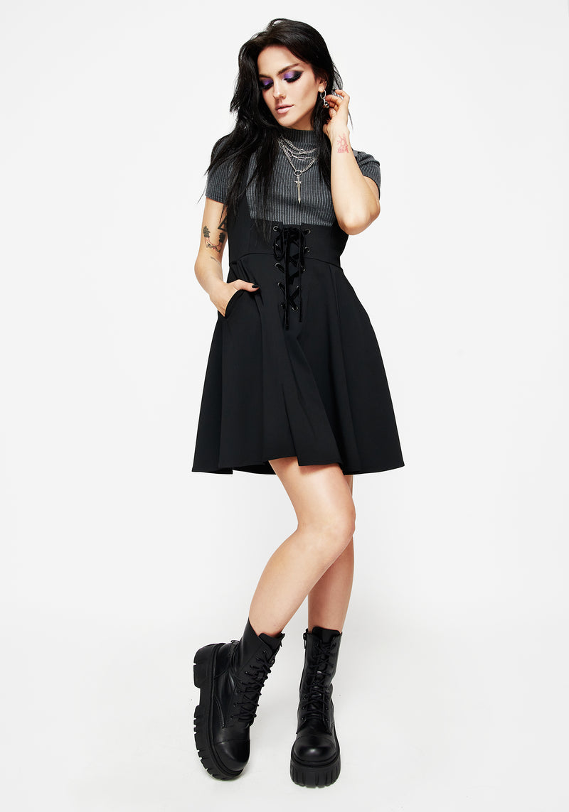 Nessa Lace Up Mini Dress