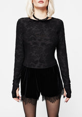 Melica Textured Long Sleeve Top