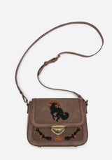 Foxfire Bestickt Crossbody Mini Schulranzen Tasche