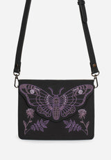 Atropos Moth Embroidered Mini Crossbody Bag