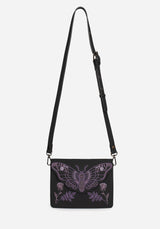 Atropos Motte Bestickt Mini Crossbody Tasche