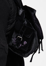 Atropos Moth Embroidered Satchel Backpack