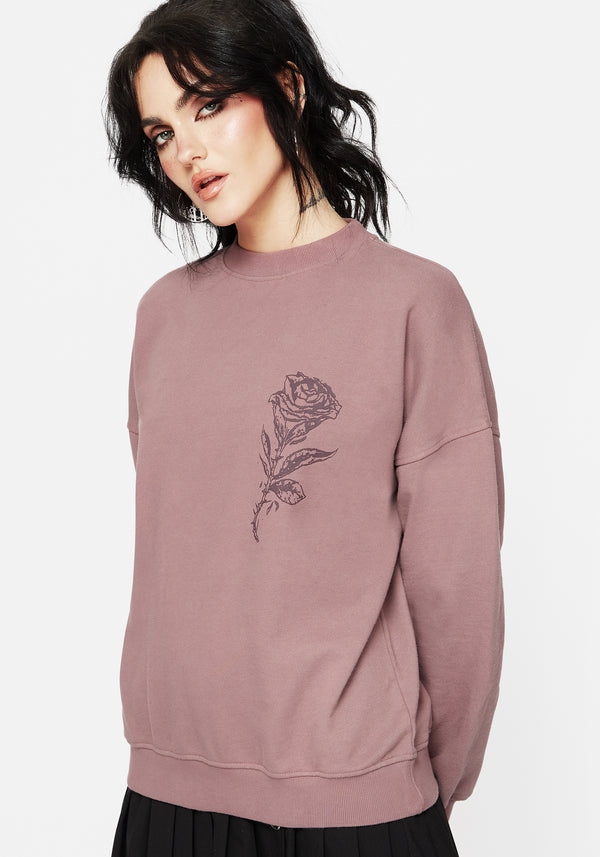 Corvus Graphic Print Crew Neck Jumper