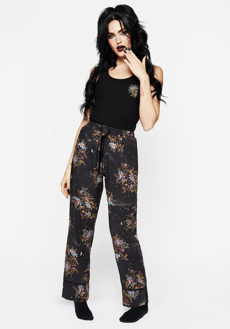 Cleome Floral Spiderweb Pyjama Bottoms