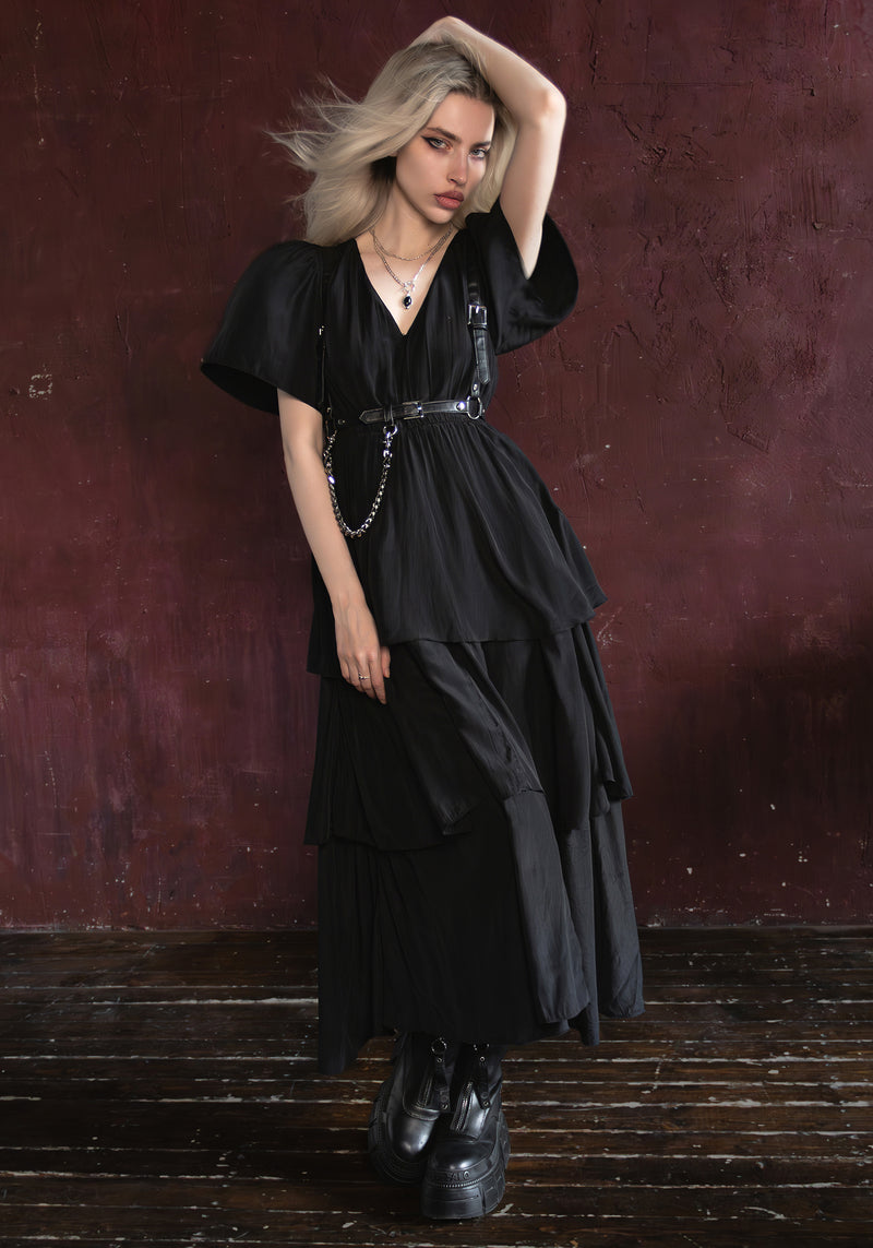 Lumen Tiered Midaxi Dress