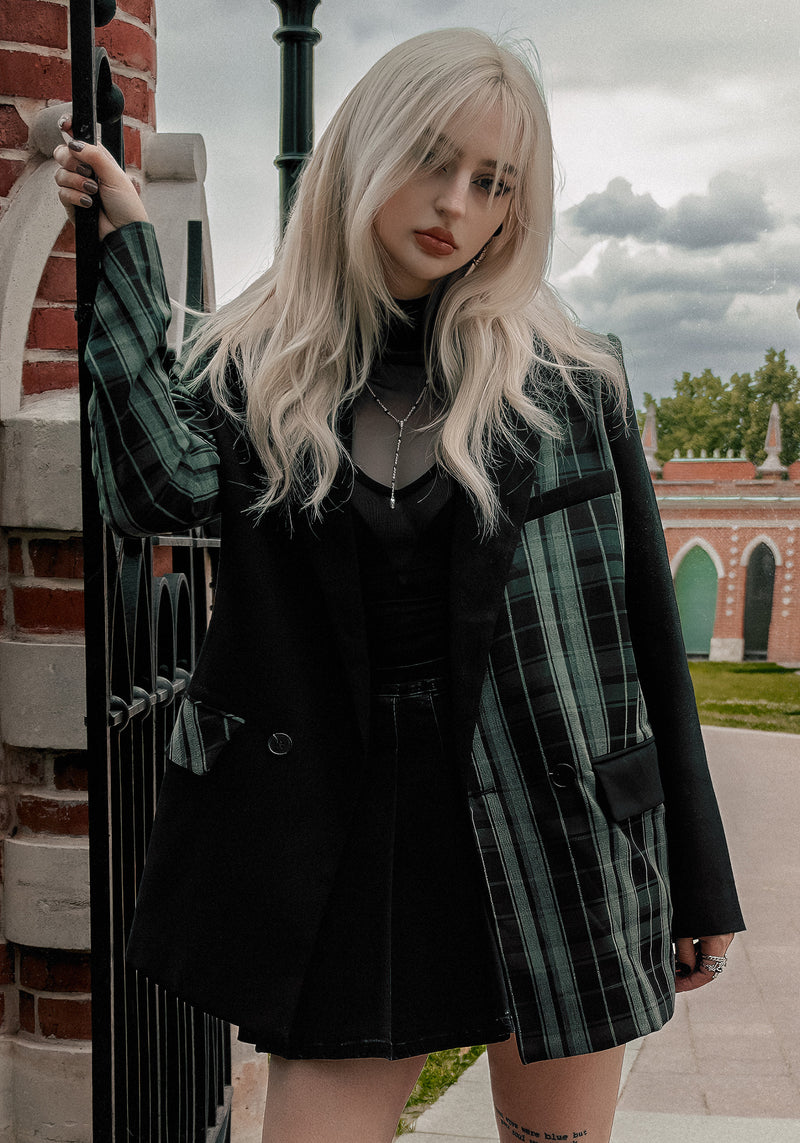 Checkmate Gespleißt Oversize Blazer