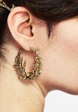 Zinnia Hoop Earrings - Gold