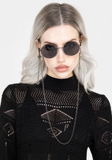 Emilie Round Sunglasses Mit Kette