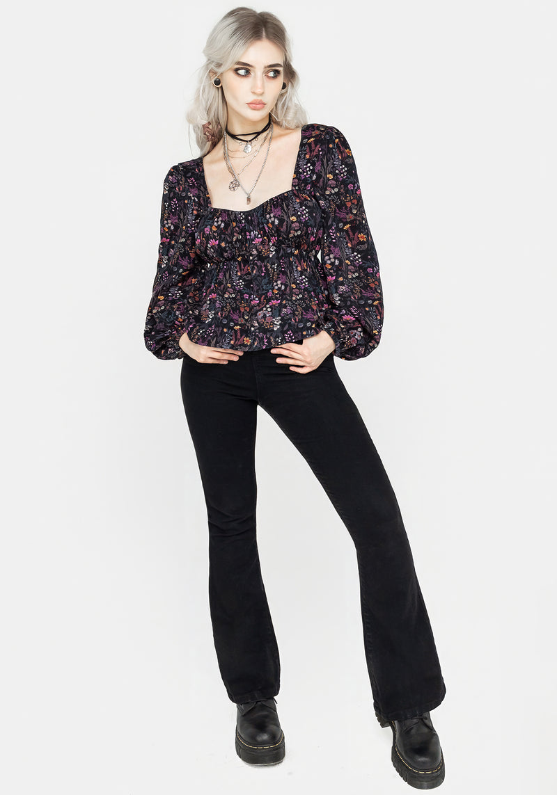 Heliotrope Floral Top