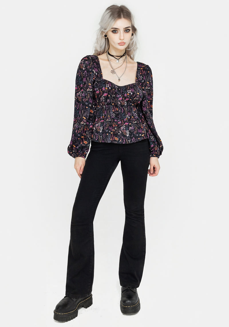 Heliotrope Floral Top