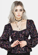 Heliotrope Floral Top