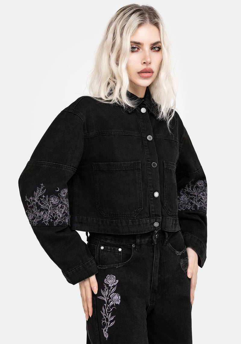 Deadhead Bestickt Denim Zimmermann Jacke