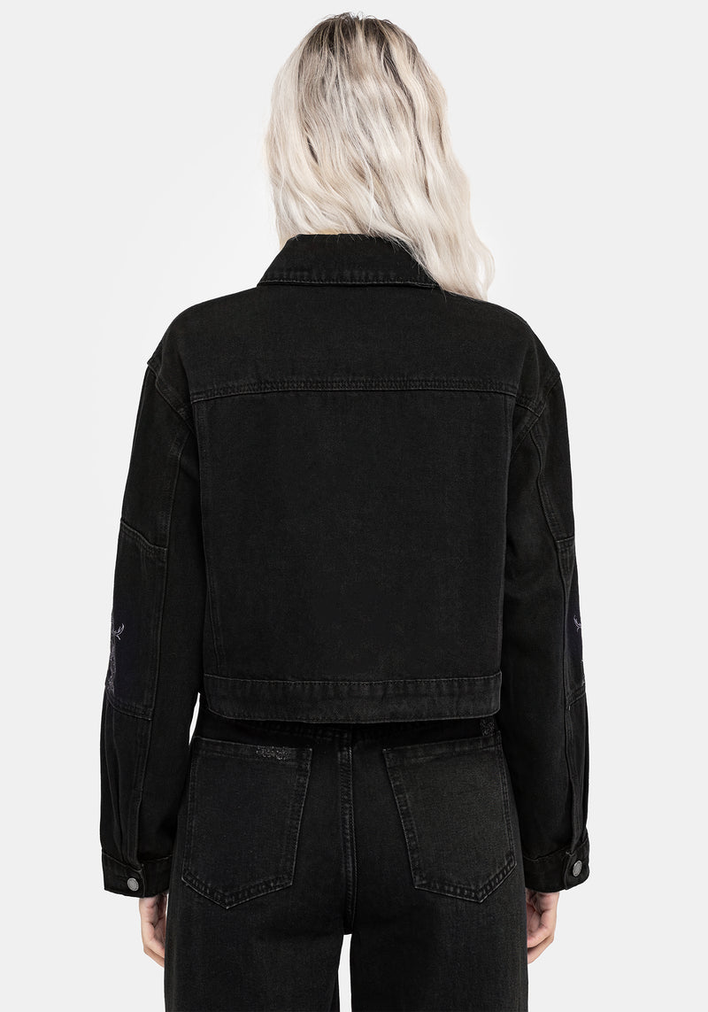 Deadhead Bestickt Denim Zimmermann Jacke