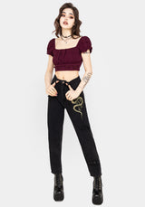 Psyche Textured Crop Top