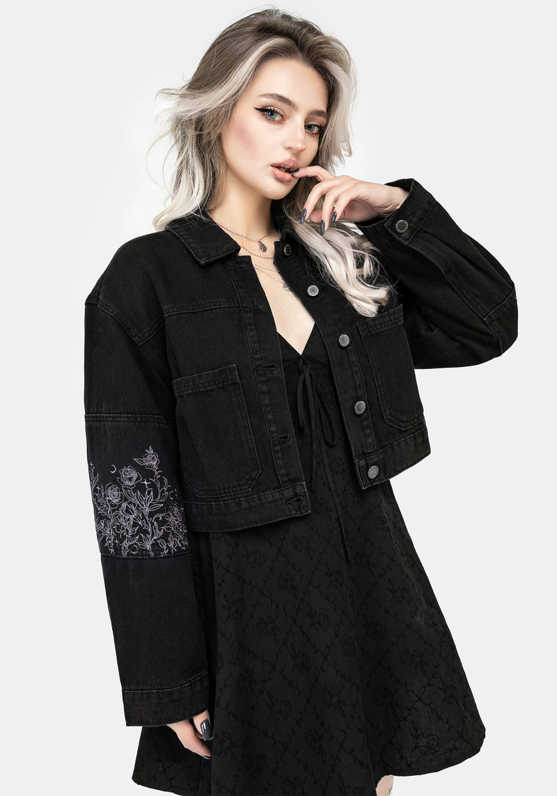 Deadhead Bestickt Denim Zimmermann Jacke