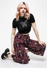 Dolore Rib Embroidered Crop Top