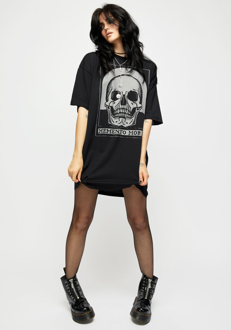 Memento Mori T-Shirt Kleid