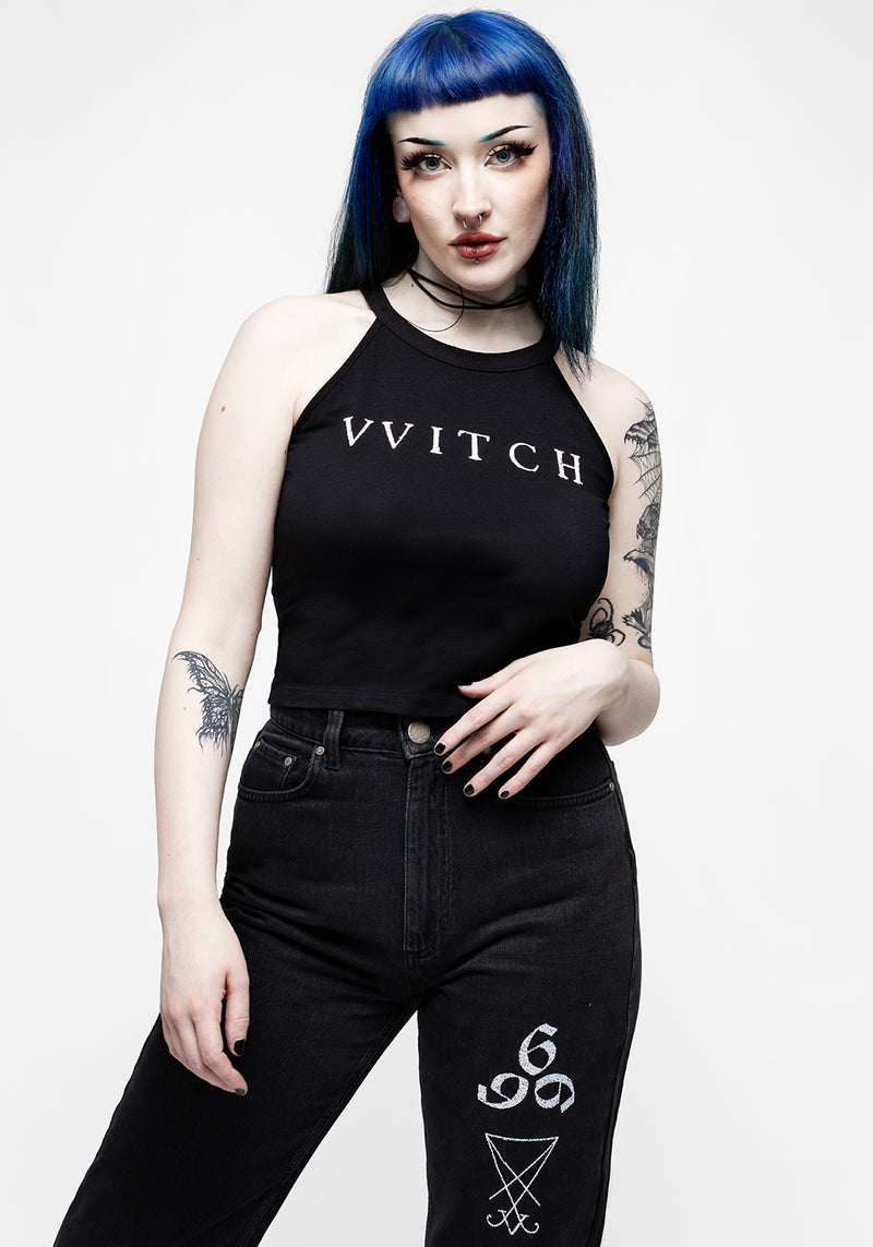 Witch Racer Back Crop Vest