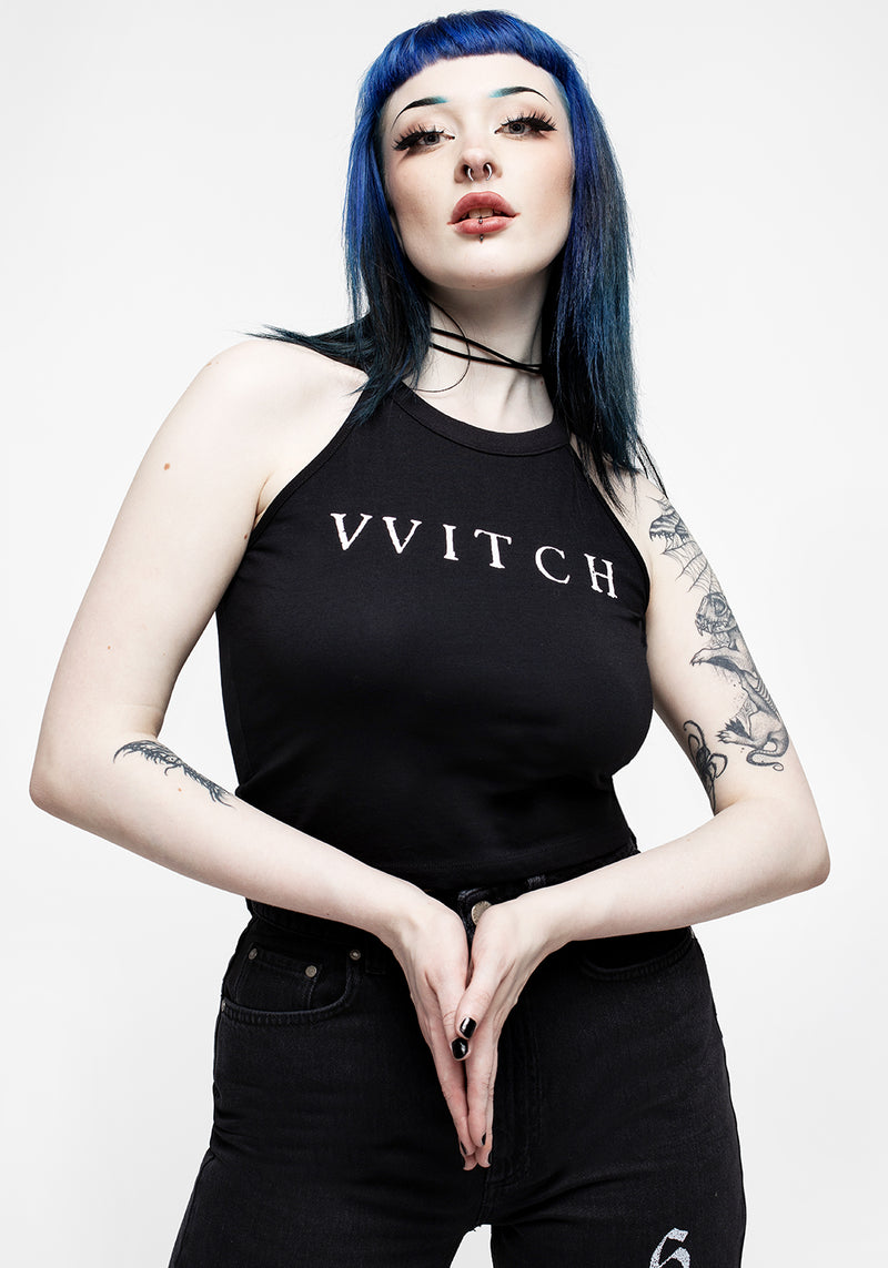 Witch Racer Back Crop Vest