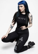 Witch Racer Back Crop Vest