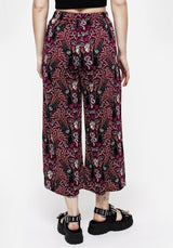 Hemlock Print Tie Waist Culottes