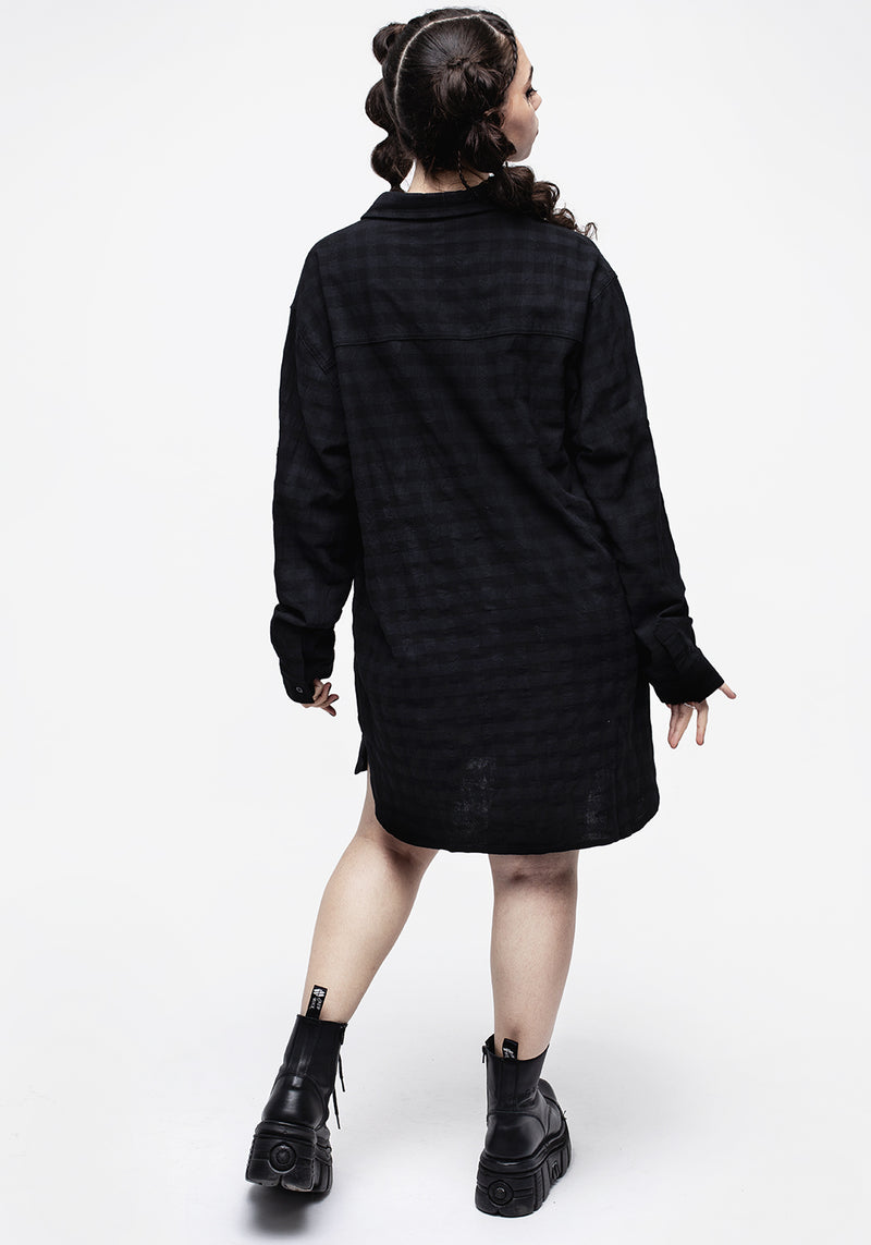 Lithium Check Shirt Dress