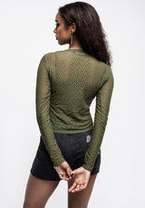 Anomie Green Mesh Top