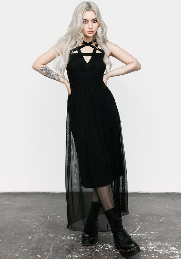 Incantation Mesh Maxi Kleid