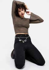 Titania Bootcut Jean Mit Anhänger Kette