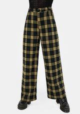 Rapture Wide Leg Check Trousers