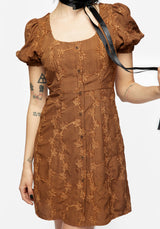 Honeysuckle Puff Sleeve Mini Dress