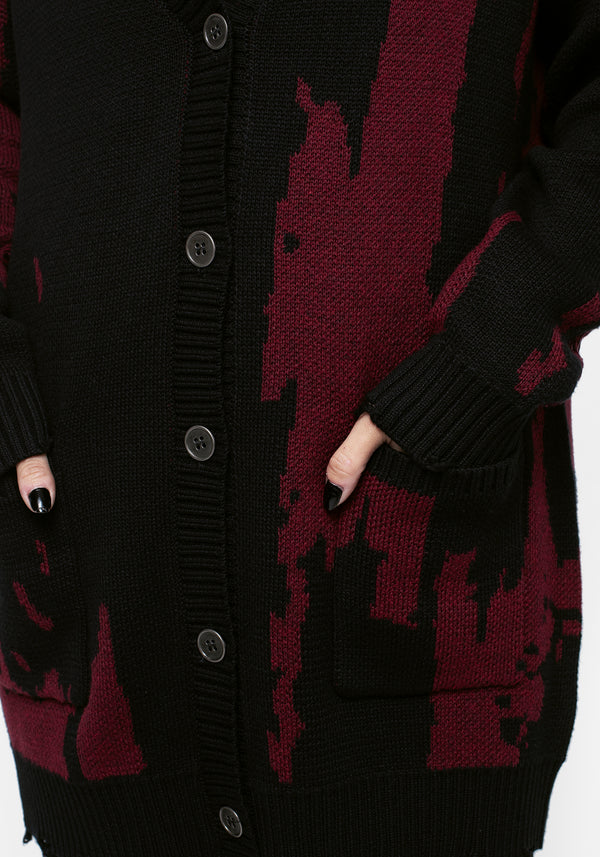 Snag Abgenutzt Oversize Cardigan