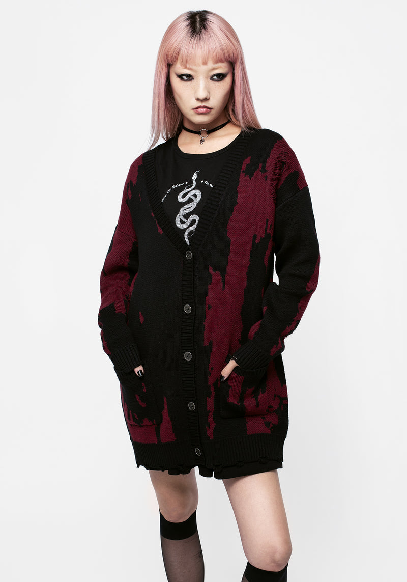 Snag Abgenutzt Oversize Cardigan