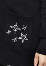 Hex Bestickt Cardigan