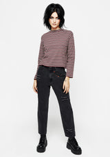 Calliophis Stripe Long Sleeve Crop Tee