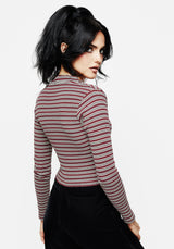 Calliophis Stripe Crop Cardigan