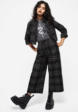 Clover Check Crop Trousers