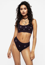 Spore Pilz Bestickt Bralette