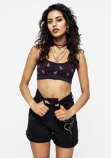 Spore Pilz Bestickt Bralette