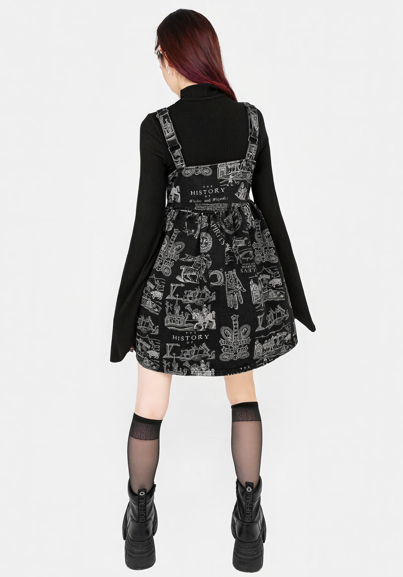 Heresy Button Up Mini Apron Dress